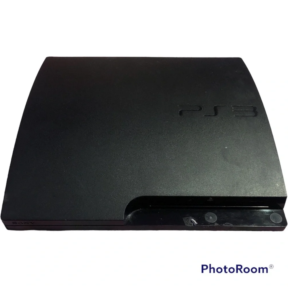 Sony PlayStation 3 Slim 160GB Console- Black without Controller and Wires